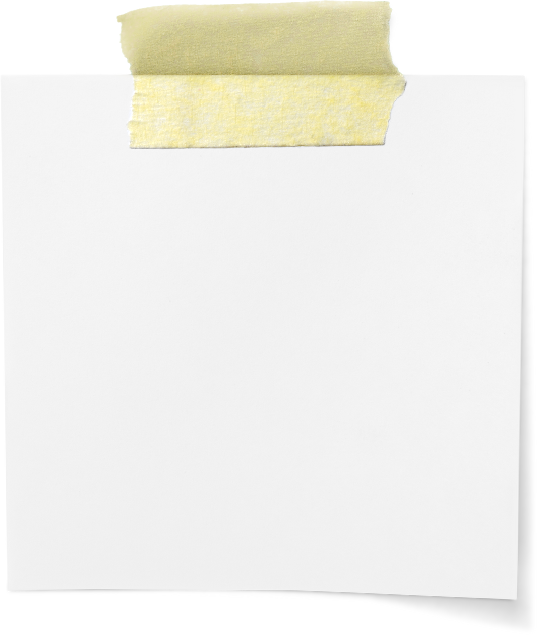 Close up of White Note Paper 