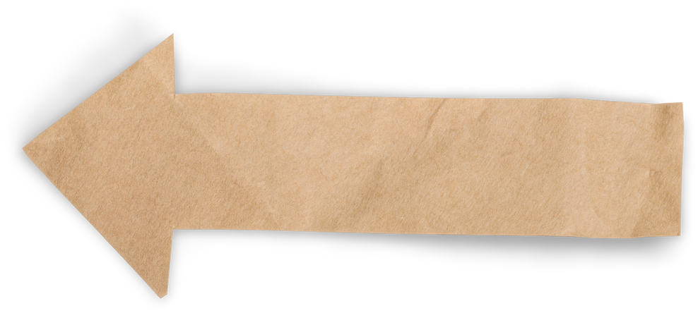 Crumpled Paper Arrow 